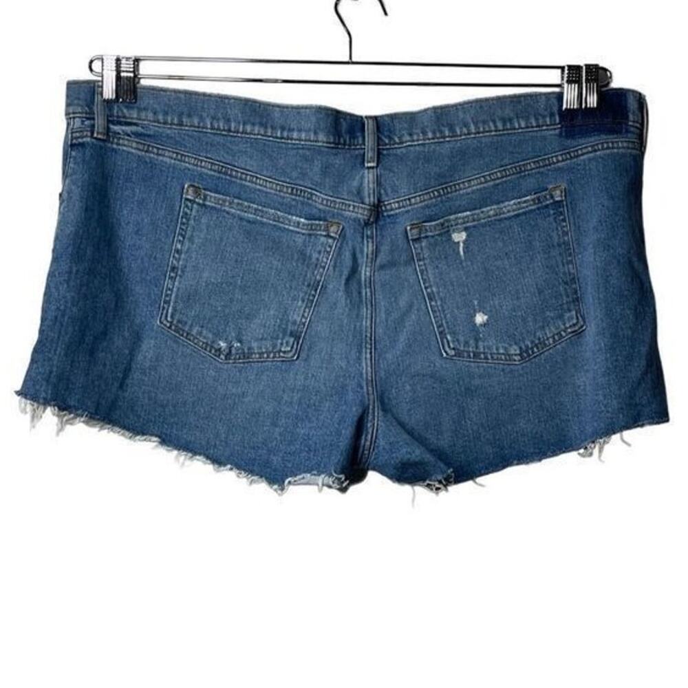 Abercrombie & Fitch The Mom Short Jeans Distressed Plus Size Denim 36/22 New - Picture 13 of 14
